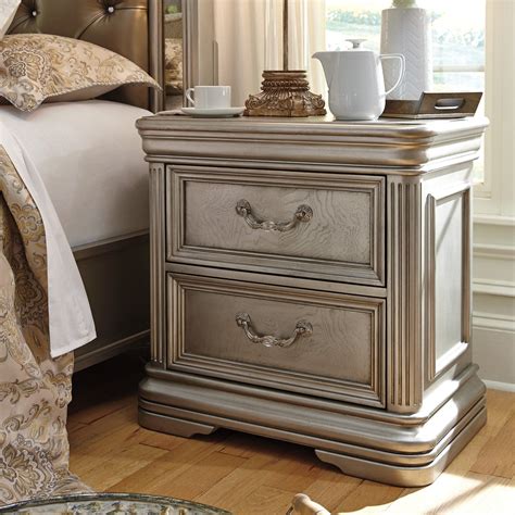 Signature Design by Ashley Birlanny Silver Nightstand - Walmart.com