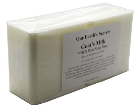 Our Earth's Secrets Goats Milk - 2 Lbs Melt and Pour Soap Base- Buy Online in United Arab ...