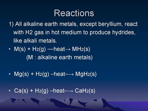 Alkaline earth metals - презентация онлайн