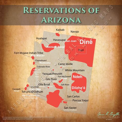 Arizona Indian Reservation Map - u9zx.com