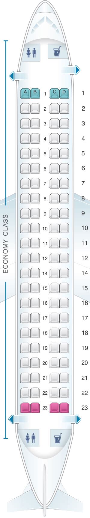 Seat Map Flybe Embraer ERJ-175 | SeatMaestro