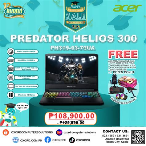 Acer Predator PH315-53-79UA - OXORD Computer Solutions