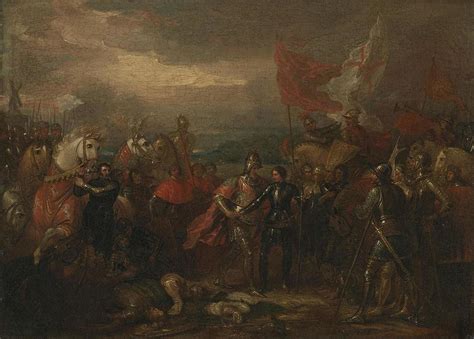 Edward I II with the Black Prince after the Battle of Crecy Painting by ...