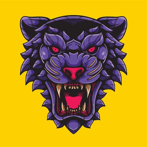 tiger head artwork illustration 27495930 Vector Art at Vecteezy