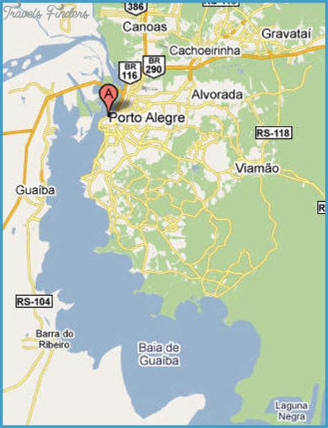 Porto Alegre Map - TravelsFinders.Com