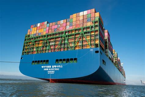 The Biggest Container Vessel In The World Docks In The UK