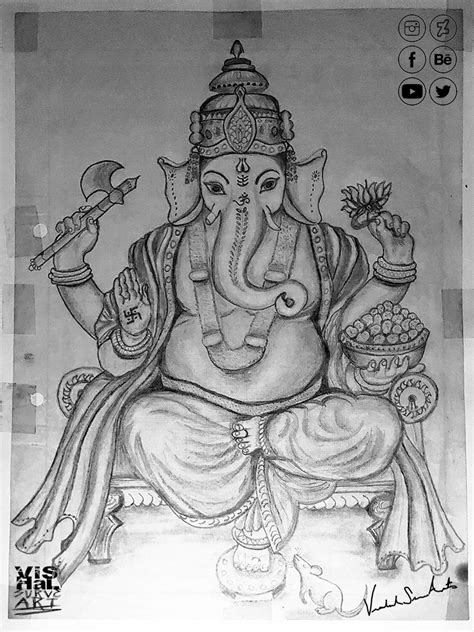 Update more than 120 ganesh pencil sketch drawing - vietkidsiq.edu.vn