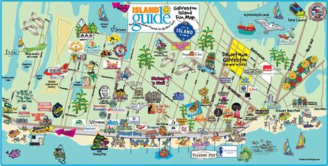 Fun Maps | Island Guide Magazine | Galveston island, Galveston ...