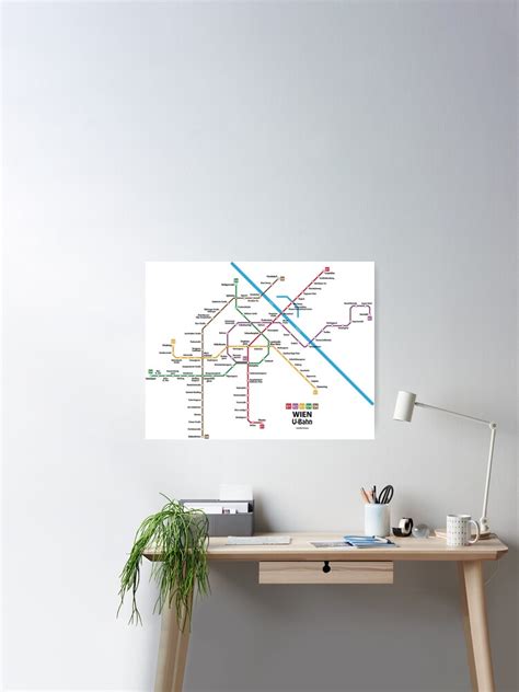 "WIEN U-Bahn Map" Poster for Sale by UrbanRail | Redbubble