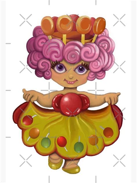 "Retro Toys Candy Land Princess Lolly Digital Painting" Art Print by ...