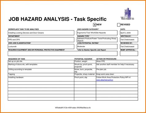Browse Our Sample of Job Hazard Analysis Template Free for Free in 2023 ...