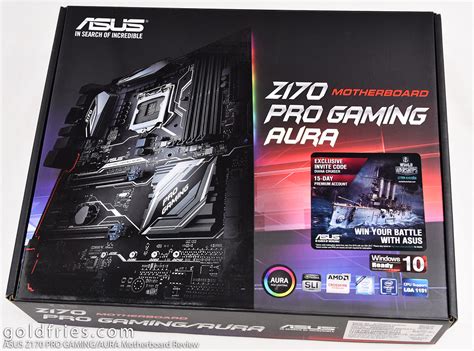 ASUS Z170 PRO GAMING/AURA Motherboard Review – goldfries