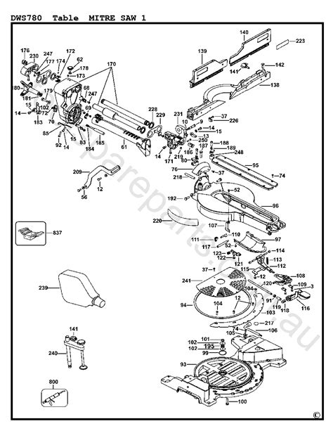 Dewalt Miter Saw Dws780 Parts List | Reviewmotors.co