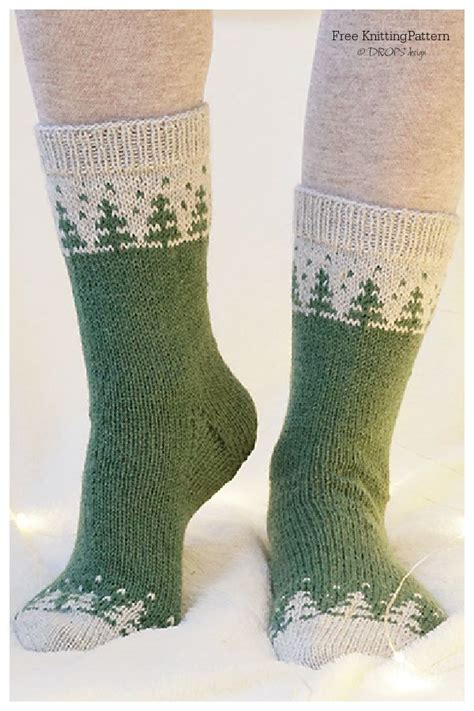 Christmas Socks Free Knitting Patterns - Knitting Pattern | Узоры для вязания, Бесплатные узоры ...