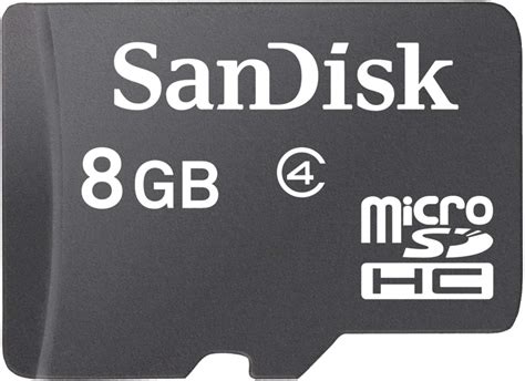 SanDisk 8GB Class 4 MicroSDHC Memory Card (SDSDQM-008G-B35) – C.B ...