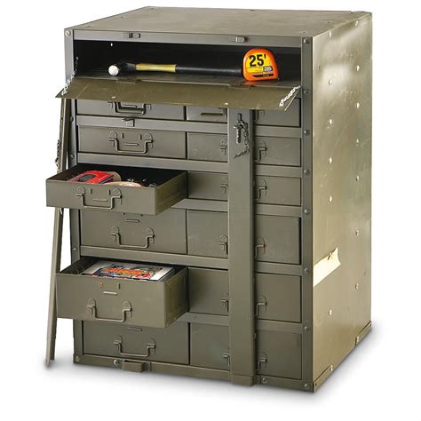 Very Goods | Used U.S. Military Metal Storage Cabinet - 163691, Storage Containers at Sportsman ...