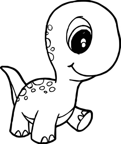 Baby Dinosaur Coloring Pages for Preschoolers | Activity Shelter