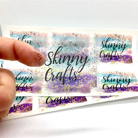 Clear Custom Stickers Clear Round Stickers Clear Lash | Etsy