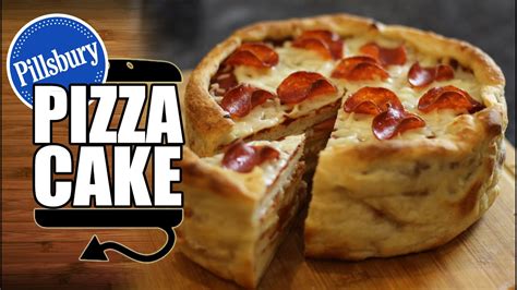Pillsbury Pepperoni Pizza Cake Recipe - HellthyJunkFood - YouTube