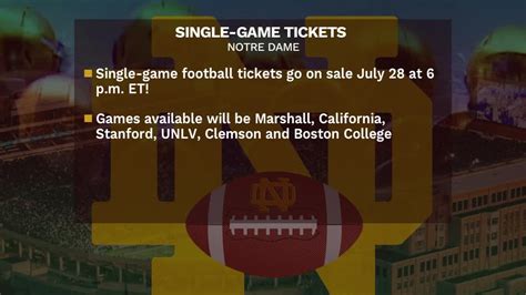 2022 Notre Dame football single-game tickets go on sale July 28