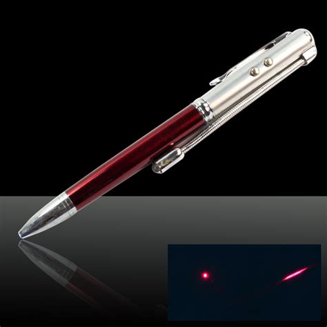 5 in 1 5mW 650nm Red Laser Pointer Pen (Red Lasers + LED Flashlight ...