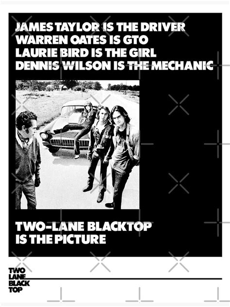 "Two-Lane BlackTop" Poster for Sale by brocklarock | Redbubble