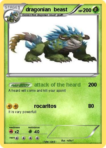 Pokémon dragonian beast - attack of the heard - My Pokemon Card