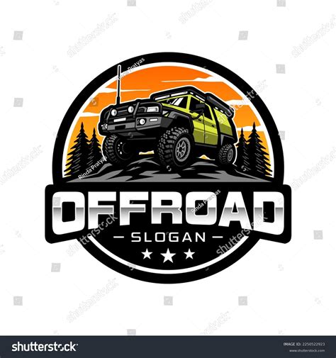 Green Offroad Car Logo Vector Illustration Stock Vector (Royalty Free ...