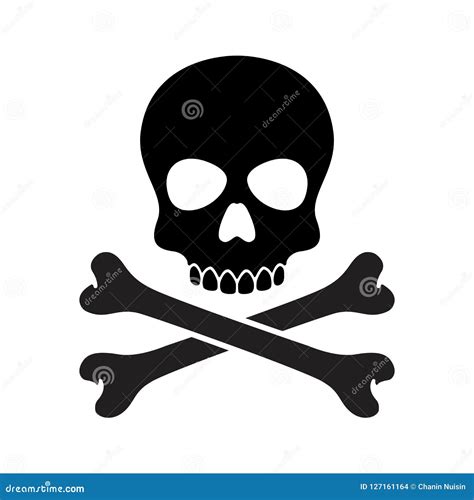 Pirate Skull Halloween Icon Logo Bone Ghost Skeleton Illustration Clip ...