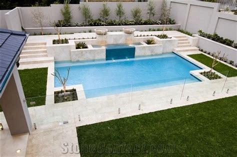 Limestone Pool Pavers, Pool Deck, Pool Coping, Beige Gohare Limestone ...