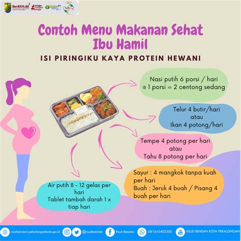 CONTOH MENU MAKANAN SEHAT IBU HAMIL - Rumah Sakit Umum Daerah Bendan ...