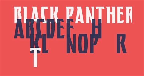 BLACK PANTHER free Font - What Font Is