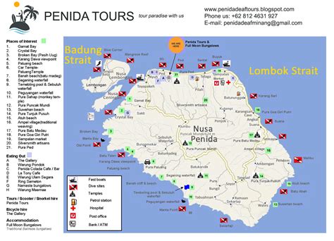 Nusa Penida Map