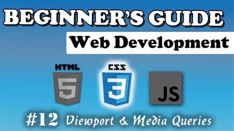 CSS - Media Queries & Viewport | Beginner's Course | #12 - YouTube