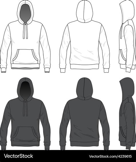 4947+ Hoodie Template Front And Back Best Quality Mockups PSD