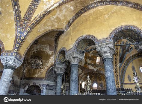 Interior Hagia Sofia Aya Sophia Istanbul Turkey Europe – Stock Editorial Photo © jeewee #206077600