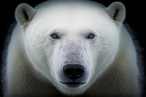 Premium Photo | Portrait of a polar bear in natural habitat