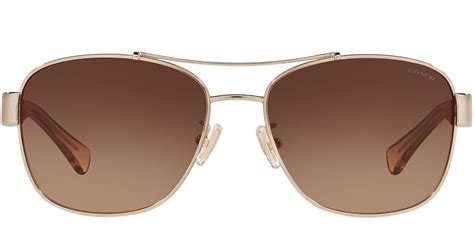 Coach HC7064 L151 sunglasses for women in Light Gold