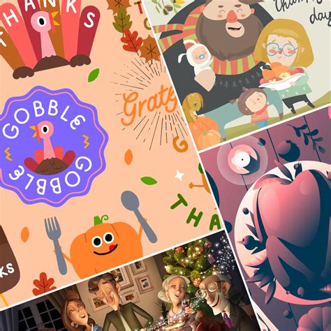 40 Thanksgiving Illustrations to inspire you