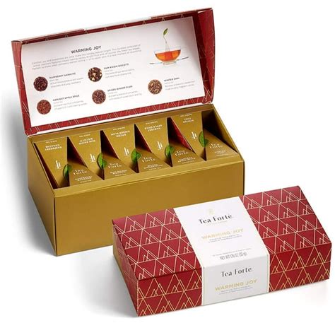 Tea Forte Warming Joy Petite Presentation Box Tea Sampler Gift Set ...