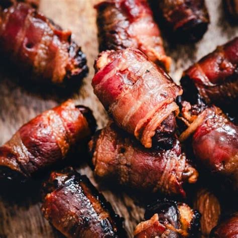 Bacon Wrapped Dates (6 Ways!) - Pinch and Swirl