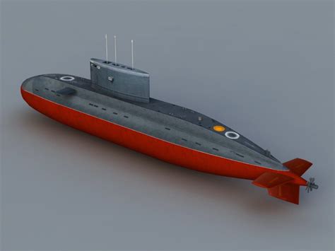 Soviet Kilo Class Submarine 3d model 3D Studio files free download ...