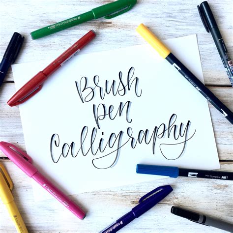 Brush Pen Calligraphy Basics- Plus Free Printable Practice Sheets ...