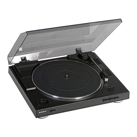 SONY PS-LX300USB TURNTABLE OPERATING INSTRUCTIONS MANUAL | ManualsLib