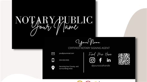 Notary Public Business Card Ideas: How to Create a Powerful Marketing Tool - ⚡️ZAPPED