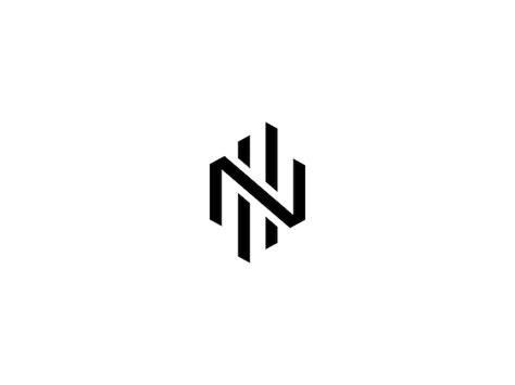 Premium Vector | Nh logo design