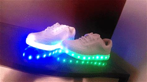 Korea fashion couples LED colorful fluorescent USB charging light shoes · Fashion Kawaii [Japan ...