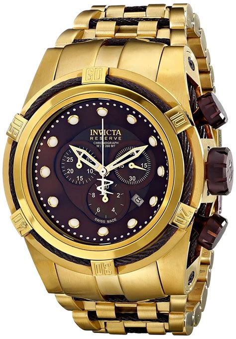 Invicta Men's 12740 Bolt Analog Display Swiss Quartz Gold Watch Mother ...