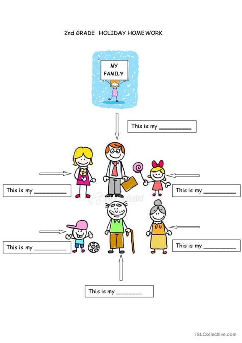 family members: English ESL worksheets pdf & doc