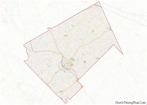 Map of Bleckley County, Georgia - Thong Thai Real